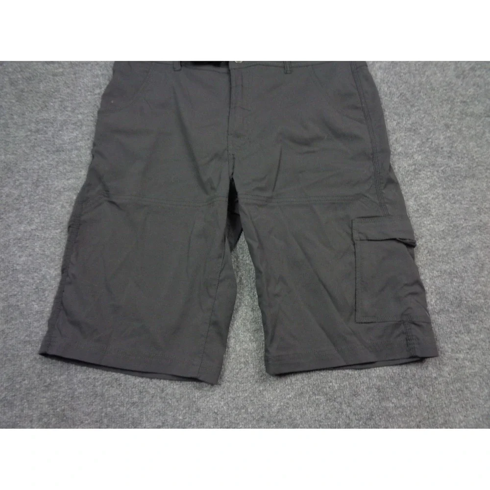 Prana Zion Shorts Mens L Grey Cargo Hiking Outdoor Standard Fit 11 In Inseam